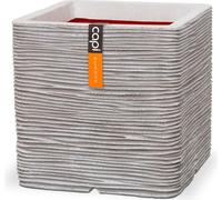Capi Europe - Pot de fleurs carré Rib NL - Ivoire - 50x50 - KOFI904