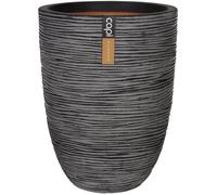 Capi Bac à fleurs Nature Rib Elegant Niedrig 46x58 cm Anthracite KOFZ783