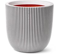 CAPI EUROPE Pot de fleurs GROOVE NL - 43x41 cm - Ivoire - Résistant aux intempéries