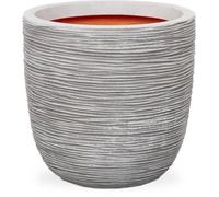CAPI EUROPE Pot de fleurs NATURE RIB - 54x52 cm - 113 L - Ivoire