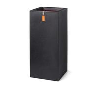 Capi Europe - Pot Rectangle Smooth NL - 36x79 - Noir - Ouverture Ø36 - Pot intérieur et extérieur - KBL952