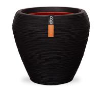 Capi Europe - Récipient conique rond Rib NL - Noir - 42x38 - KBLR362
