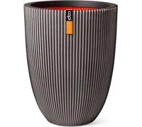 Capi Europe - Vase bas élégant Groove NL - Anthracite - 34x46 - KGVZ782