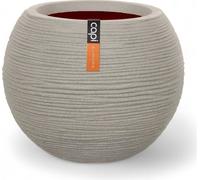 Capi Europe - Vase boule Rib NL - 40 x 32 cm - Gris clair - Ouverture Ø24 cm