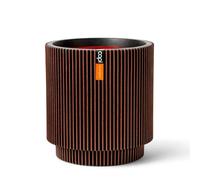 Capi Europe - Vase Cylindre Groove NL - 41x43 - Cuivre - Ouverture Ø41 - Pot intérieur et extérieur - KGVCO883