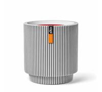 Capi Europe - Vase Cylindre Groove NL - 41x43 - Ivoire - Ouverture Ø41 - Pot intérieur et extérieur - KGVI883