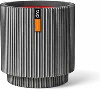 Capi Europe - Vase cylindrique Groove NL - Anthracite - 41x43 - KGVZ883