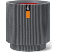 Capi Europe - Vase cylindrique Groove NL - Gris foncé - 41x43 - KGVDG883