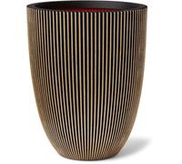 Capi Vase Groove Elegant 34x46 cm noir et or