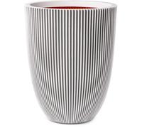 CAPI EUROPE Vase GROOVE - Ivoire - 34x46 cm - Résistant aux intempéries