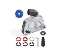 VEVOR Capot anti-poussière de coupe pour meuleuse d'angle - Meules 100-125 mm - Profondeur réglable 0-32 mm - Transparent