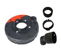 Capot anti-poussière réglable de 115 mm pour découpe de murs en béton | Construction en plastique ABS, taille de 115 mm, réduit la poussière en suspension dans l'air, idéal pour la coupe du béton