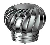 Capot de cheminée rotatif en acier inoxydable 20 - Anti-courant d'air - Convient à la plupart des casseroles standard (500 mm) - Design rotatif durable pour une meilleure ventilation