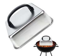 Capot De Fusion À La Vapeur Et À Badigeonner Avec Couvercle Carré | Hotte De Cuisson Avec De Gril, Pour Camping, Barbecue, Restaurant En Plein Air, Cuisine À Domicile, Arrière-cour