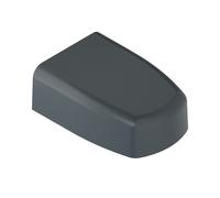 Capot de gond en aluminium - longueur 80 mm - noir RAL 9005, brillance 80 % - TIRARD et BURGAUD - AQU009N58CU