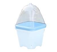 Capot de jardin pour plantes - Cloche de serre transparente - 10 pièces - Mini pots avec couvercle pour isolation de l'humidité - Protection contre la pluie - Serre de culture