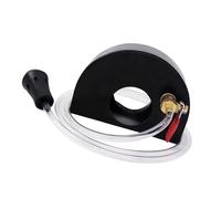 Capot de Protection pour Meuleuse D'angle, Anti-poussière, Noir | Acier Inoxydable et Plastique, Sortie D’eau Orientable, pour Plaques Stratifiées et Planches de Bois