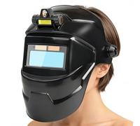 Capot de soudeur auto-obscurcissant avec lumière | Casque de soudage résistant à la chaleur - Occultant automatique - Pour la maison, l'atelier, la construction