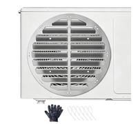 Capot Déflecteur Climatiseur Anti-Souffle Direct Acier Inoxydable Sans | Déflecteur de Vent pour Sortie d'Unité Extérieure Maison appartement balcon
