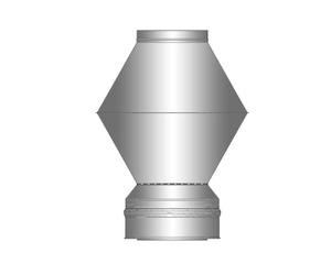 Capot déflecteur - double paroi - Schiedel ICS 100 mm