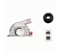 Capot Meuleuse avec Buse Poussière, size to 2 | Transparent, Capot avec Profonur Coupe Réglable, Universel, pour Rénovation, Professionnels