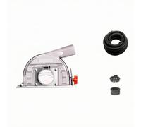 Capot pour Meuleuse d’angle Compatible, size to 3 | Transparent, Carter Protection avec Raccord D'aspirateur, Universel, pour Atelier