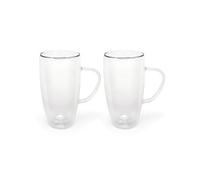 Cappuccino - Lot de 2 verres double paroi Cappuccino/Latte Macchiato, 400 ml