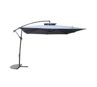 Capri - Parasol Déporté Carré Gris 3x3 M Gris