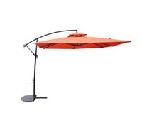 Capri parasol terracotta déporté rond 2,95 x 2,95 m