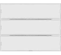 capteur à bouton-poussoir triple, blanc polaire/verre - Capteur tactile KNX 6 fois 80163770