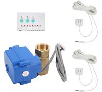 Capteur d'alarme Vanne à bille unique en laiton Kit de système de détection de fuites d'eau DualWay
