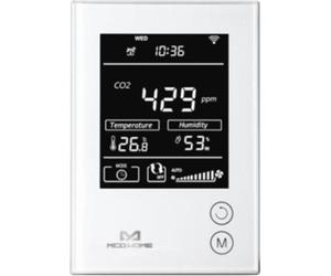 Capteur de CO2 blanc avec Z-Wave Plus et surveillance des COV/de la température