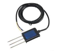 Capteur de conductivité d'humidité du sol pH Rs485 pour sonde Modbus Rtu pour système d'irrigation agricole Unité de couleur noire (C)