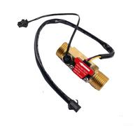 Capteur de débit d'eau Yf-b7 avec détection de température pour une plage minimale de 1 à 25 l et une pression de 1,75 mpa à l'aide d'un corps en cuivre H57 avec interface filetée G1/2 pouce et sortie