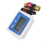 Capteur de Débit Irrigation Jardin 1.75MPa Résistant | Écran LCD clair, unités L/min GAL/min, commutation pour facile touche +/-, plage 1-25L/min, installation simple