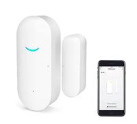 Capteur de fenêtre de Porte WiFi: capteur de fenêtre Intelligent avec Notification Gratuite, système de sécurité pour Maison Intelligente, Compatible avec Alexa Google Hom (Paquet de 1)
