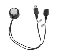 Capteur de Mouvement Corporel LED, Interface USB Capteur de Mouvement PIR Longue Durée de Vie DC5V à 24V sans Danger pour la Bande Lumineuse (Noir)