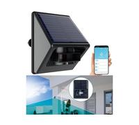 Luminea Home Control Capteur de mouvement PIR connecté avec panneau solaire, compatible ZigBee
