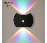 Capteur de mouvement rechargeable Wall Sconce, lumière LED magnétique | 3 couleur haut en bas faisceau lampe murale pour chambre escalier couloir ,E-RGB