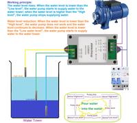 Capteur de niveau de liquide d'eau, étanche à la rouille, sonde 30A, pompe à eau, contrôleur de démarrage automatique, DC 12V 24V AC 110V 220V 304