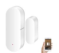 Capteur de Porte et fenêtre: Smart Tuya Alertes en Temps réel, Capteur de Contact pour la sécurité Domestique et la domotique Intelligente, Prise en Charge d'Alexa Google Assistant (1PCS)