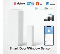 Capteur de porte/fenêtre intelligent WiFi Zigbee3.0 2MQTT, détecteur d'alarme de sécurité Tuya, moniteur d'ouverture/fermeture, fonctionne avec Alexa Smart Life 2Pcs Wifi