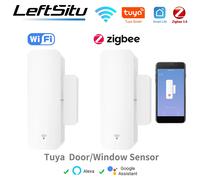 Capteur de porte/fenêtre Tuya WiFi Zigbee3.0, détecteur d'ouverture/fermeture pour maison intelligente, fonctionne avec Z2MQTT ZHA Google Home Alexa Zigbee 1PCS