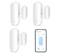 Capteur de porte/fenêtre WLAN, lot de 3, avec notification via l'application, compatible avec Alexa