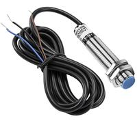 Capteur de proximité capacitif, distance de détection 1-2 mm, tension d'alimentation 10-30 VDC, courant de sortie 200 mA, type NPN, contact normalement fermé