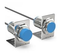 Capteur De Proximité Inductif M30 10-15 Mm sans Contact | Commutateur de détection de métaux industriels(M30 Flush,DC2-Wire NO)
