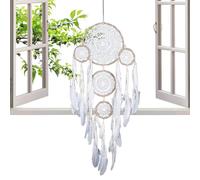 Capteur de Rêves Adultes Artisanat Attrape-Rêves Miroir Rétroviseur Plume Pendentif Attrape-Rêves pour Intérieur de Voiture