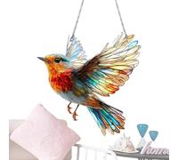 Capteur de Rêves Colibri - Acrylique Capteur de Rêves pour Oiseaux, Capteur de Rêves Lumière Coloré En Forme De Colibri Avec Chaîne | Décoration Murale D'oiseaux, Décoration Murale Décorative Plate