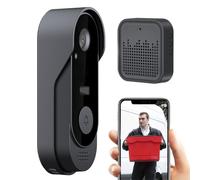Capteur de sécurité pour caméra de et stockage dans le | Caméra d'entrée vidéo sans fil avec alertes de visites de fin de nuit pour maison, appartement, porte d'entrée