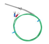 Capteur de température à thermocouple de type K, sonde en acier inoxydable avec gaine en PTFE et couche de blindage étamée, haute précision.